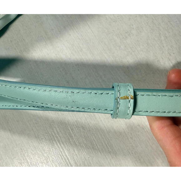 Kate Spade Jae Degrade Ombre Flat Crossbody Fiji Green Nylon - Picture 9 of 9